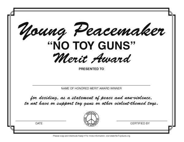 No Toy Guns Merit Award